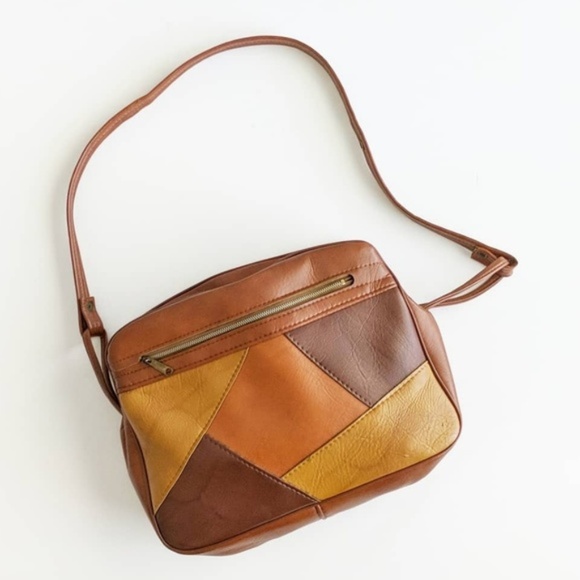 Handbags - Vintage Vegan Leather Shoulder Bag